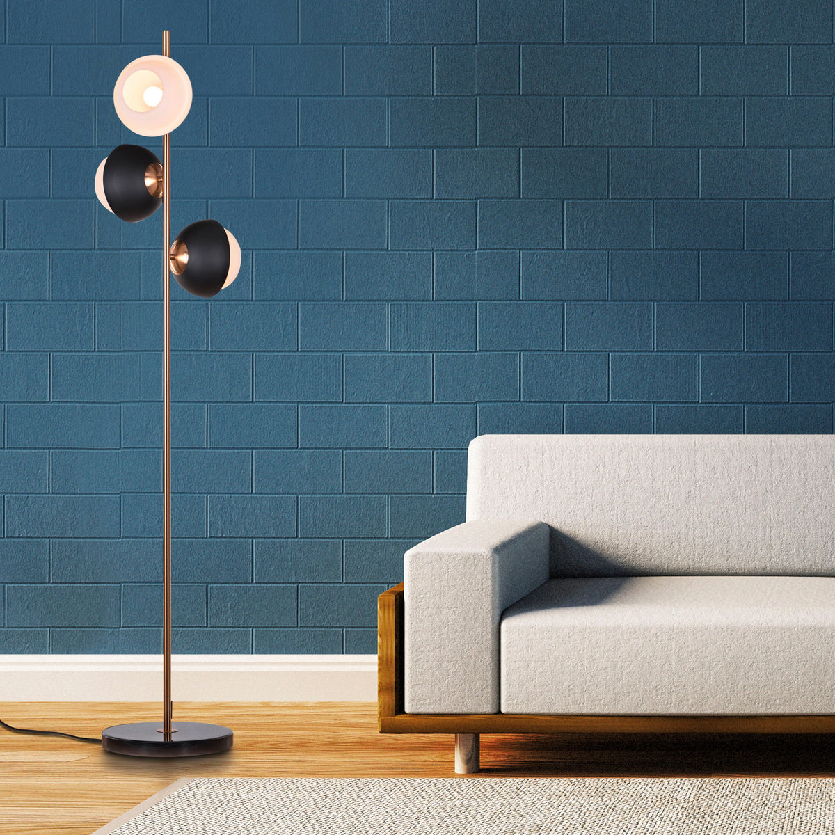 Addiction (Gold) Marble Floor Lamp