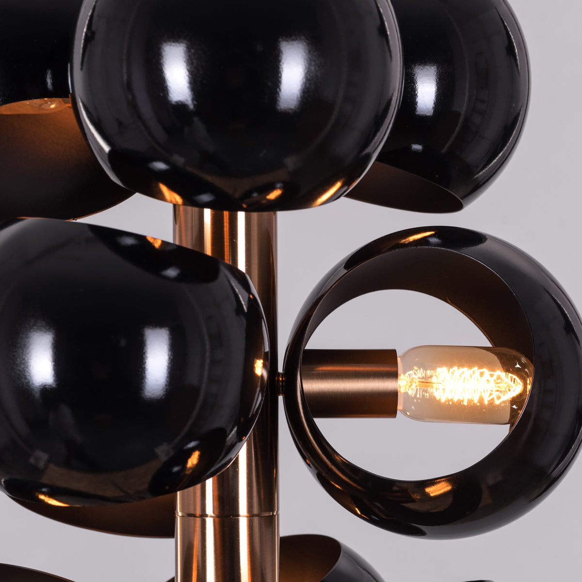 Greek To Me (Gold, Black) Floor Lamp