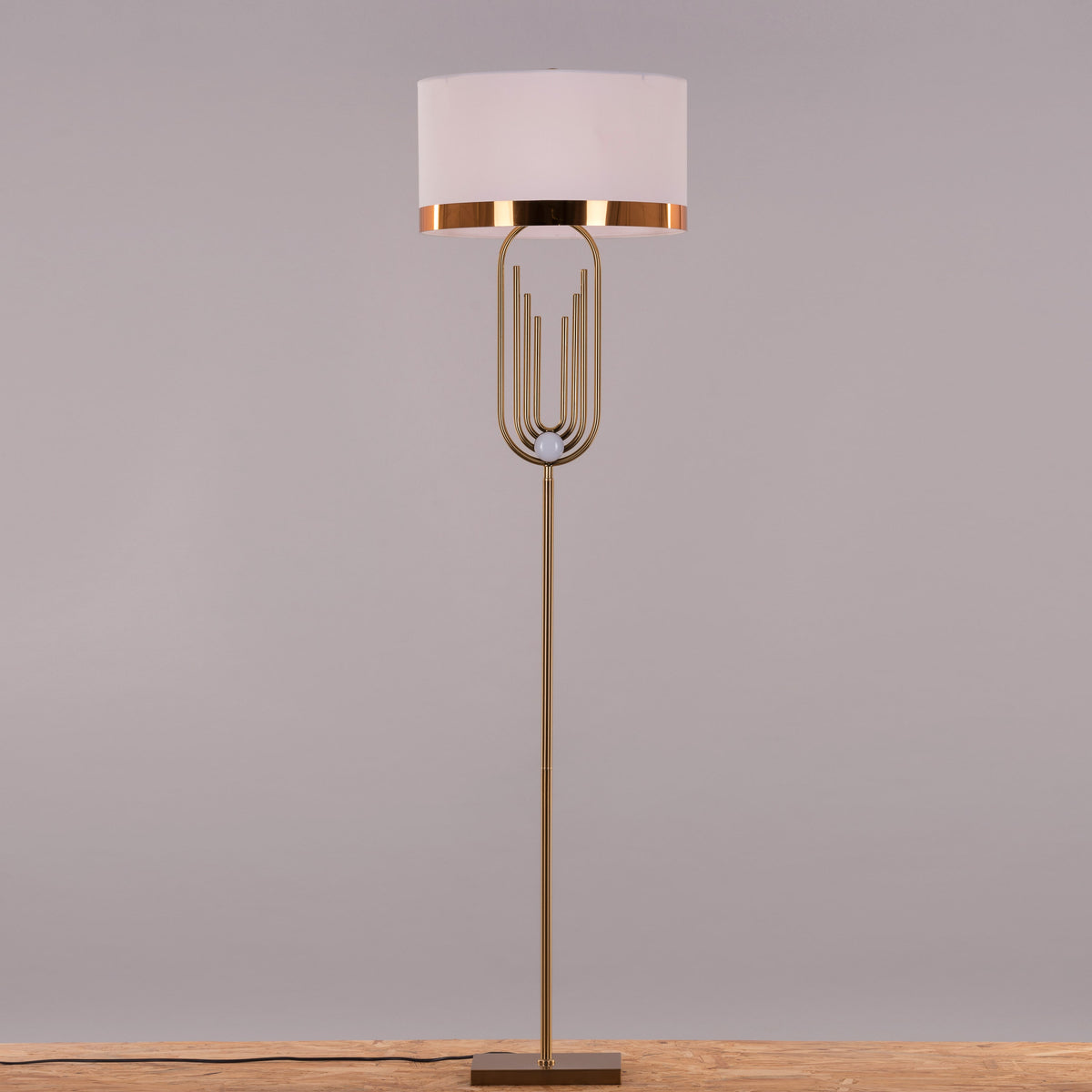 Babe Alert (Gold) Floor Lamp