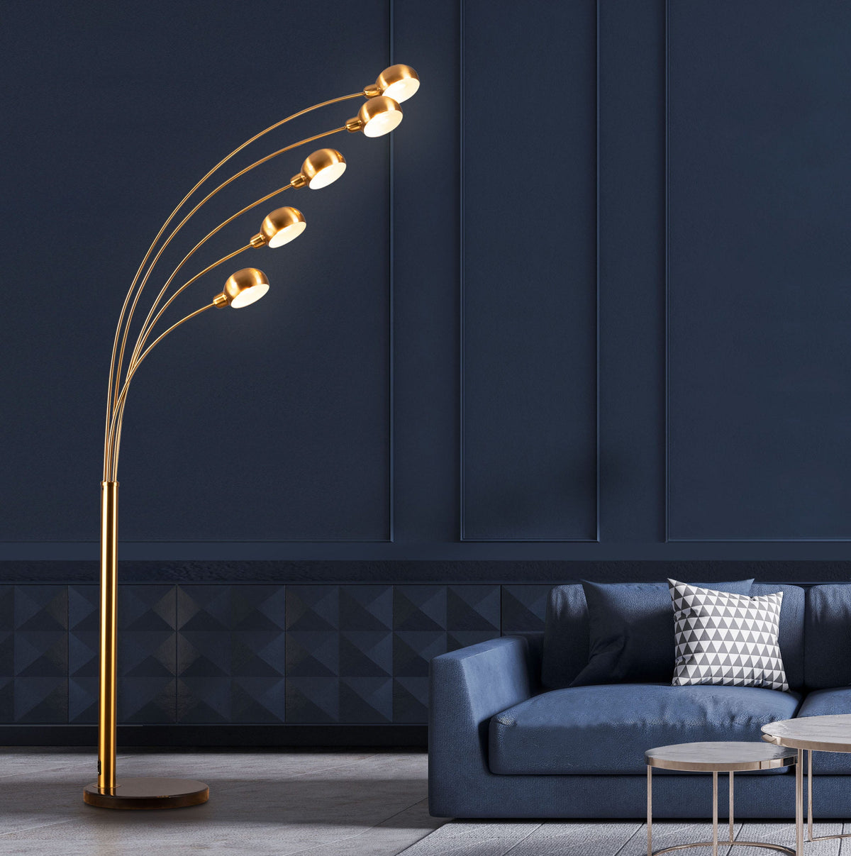 Take Me Anywhere (Gold) Marble Floor Lamp