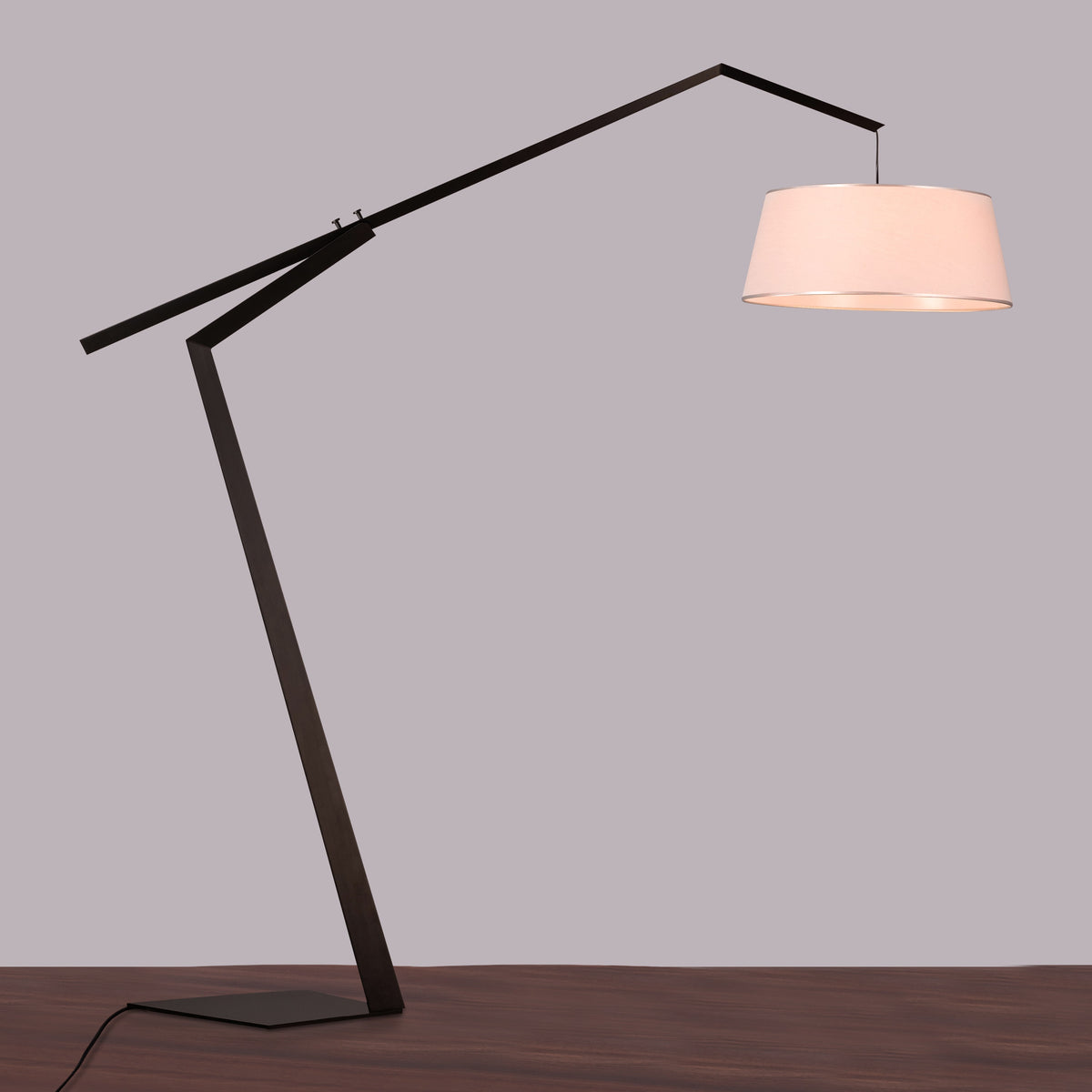 Style Goals (Black) Fabric Floor Lamp
