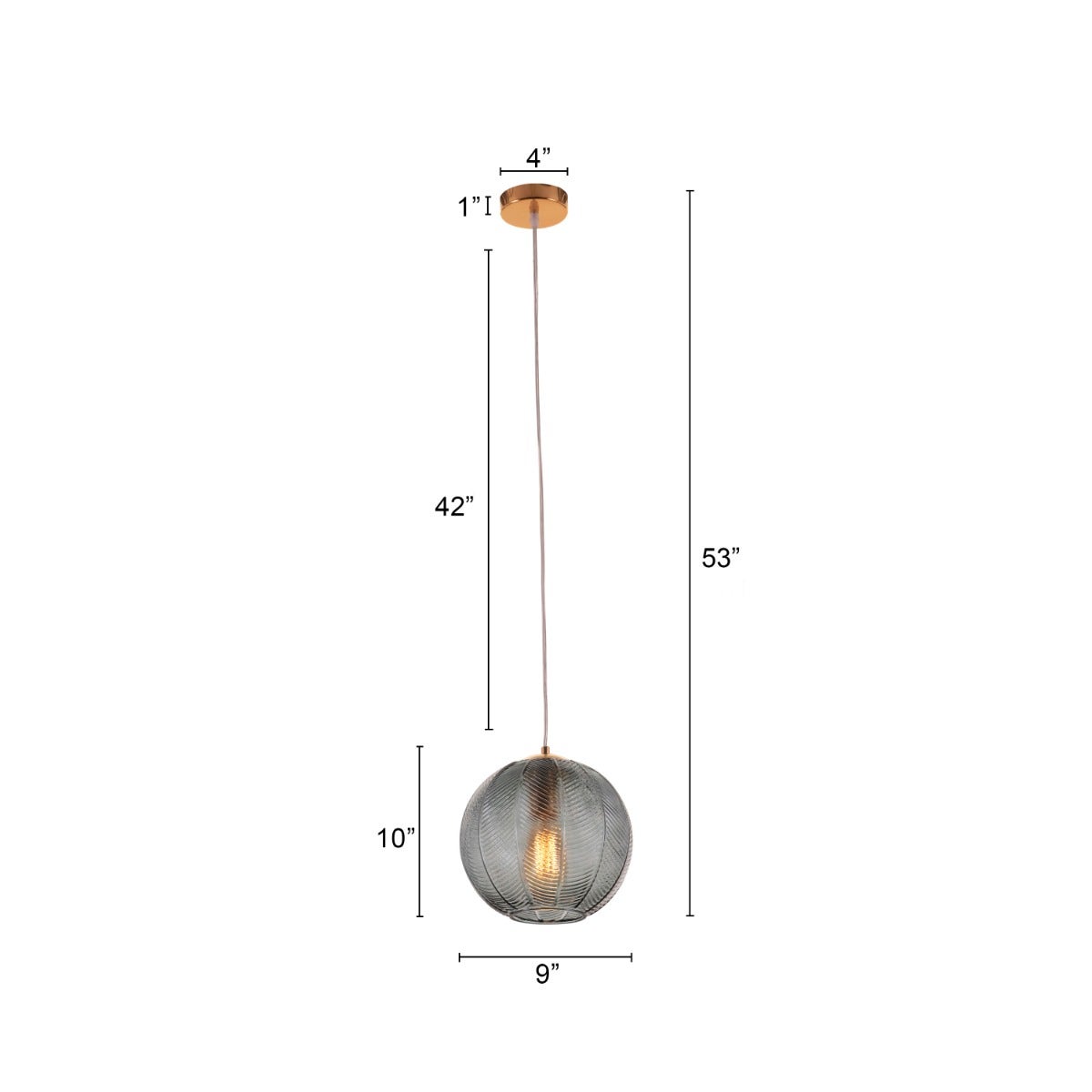 Walk On By Glass Pendant Light