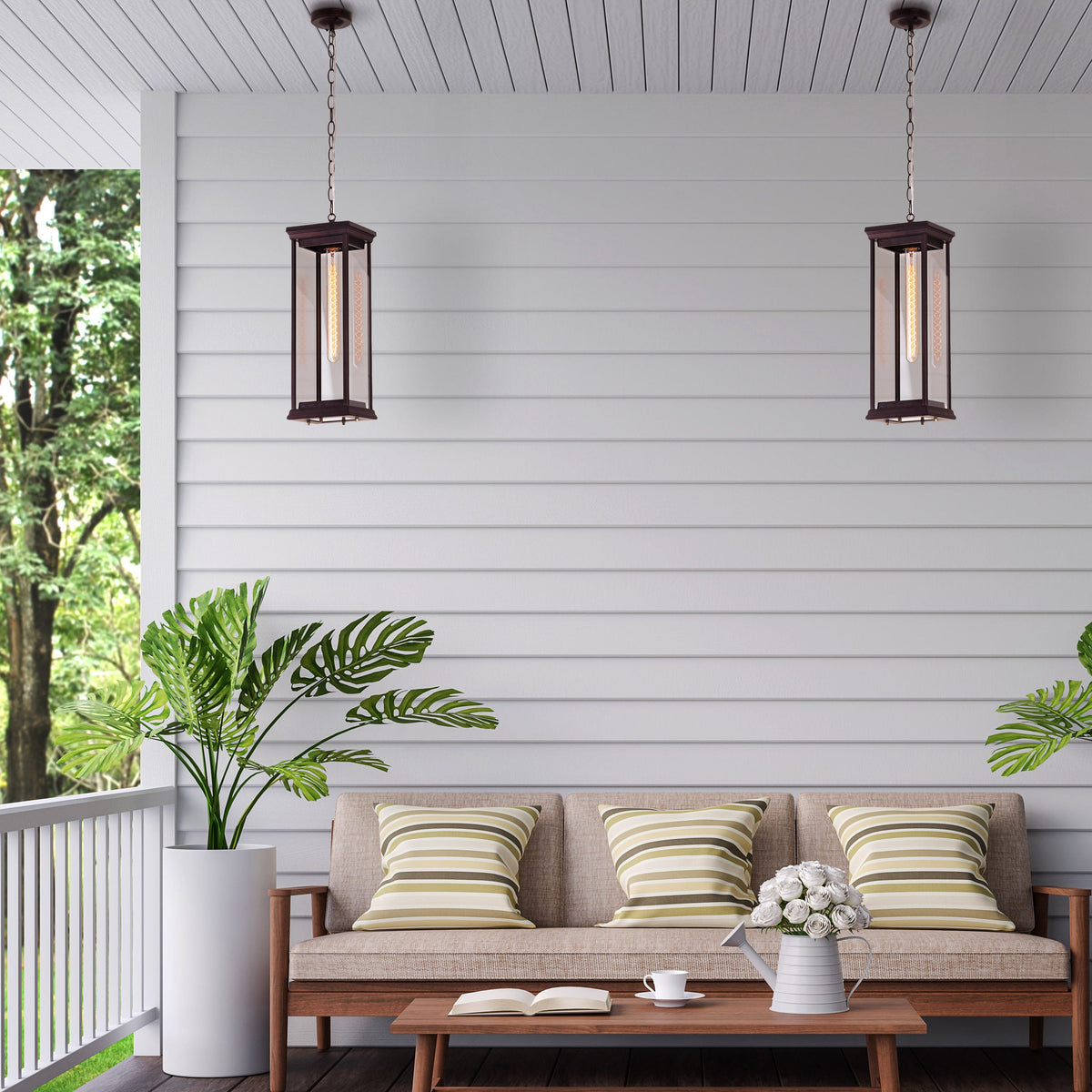 Love Letter (Black) Outdoor Pendant Light