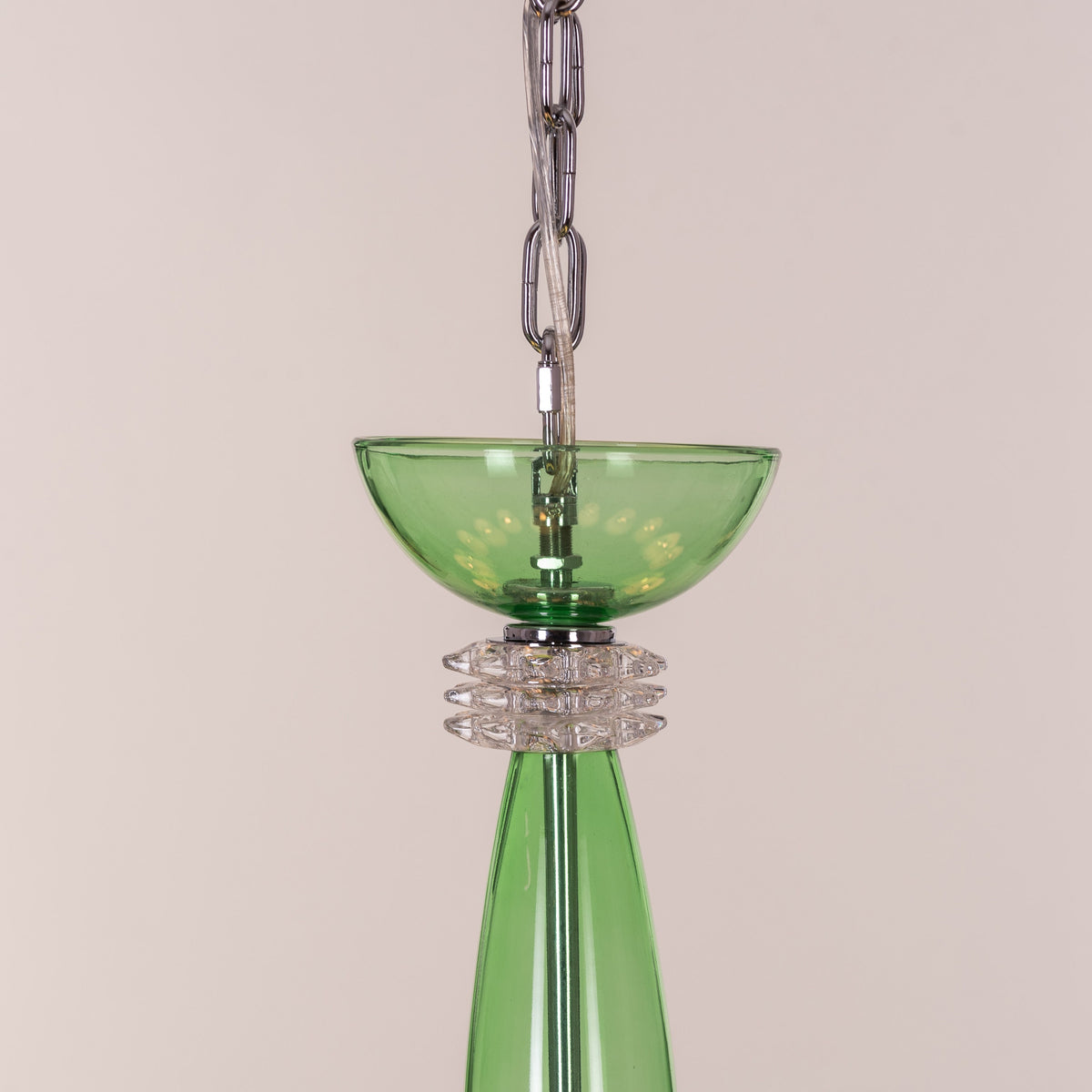 Made In Heaven (Large, Green, White) Glass Chandelier
