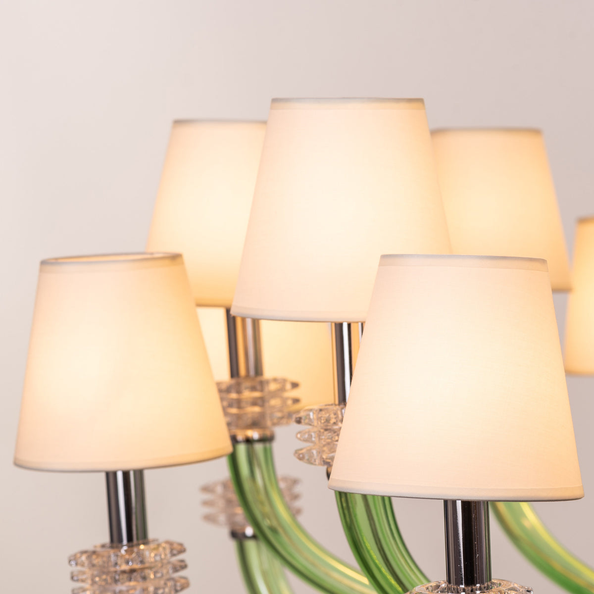 Made In Heaven (Large, Green, White) Glass Chandelier