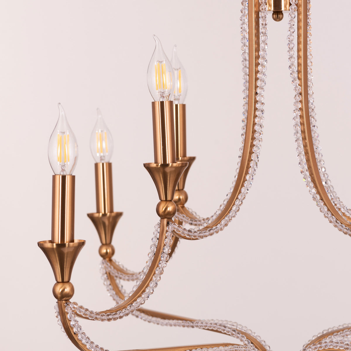 Follow Your Muse (Large, Gold) Crystal Chandelier