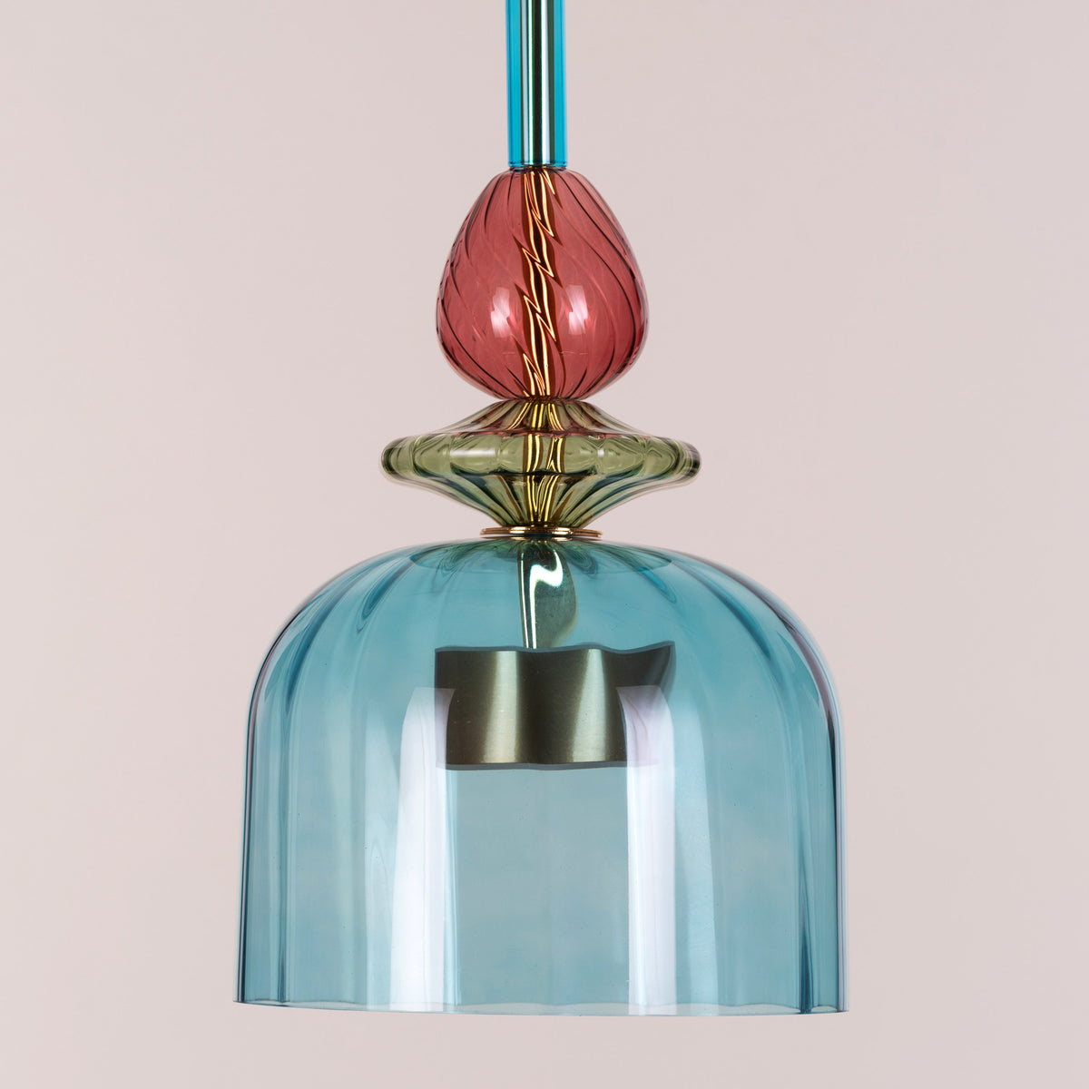 Paradise Blues (Built-In LED) Glass Pendant Light