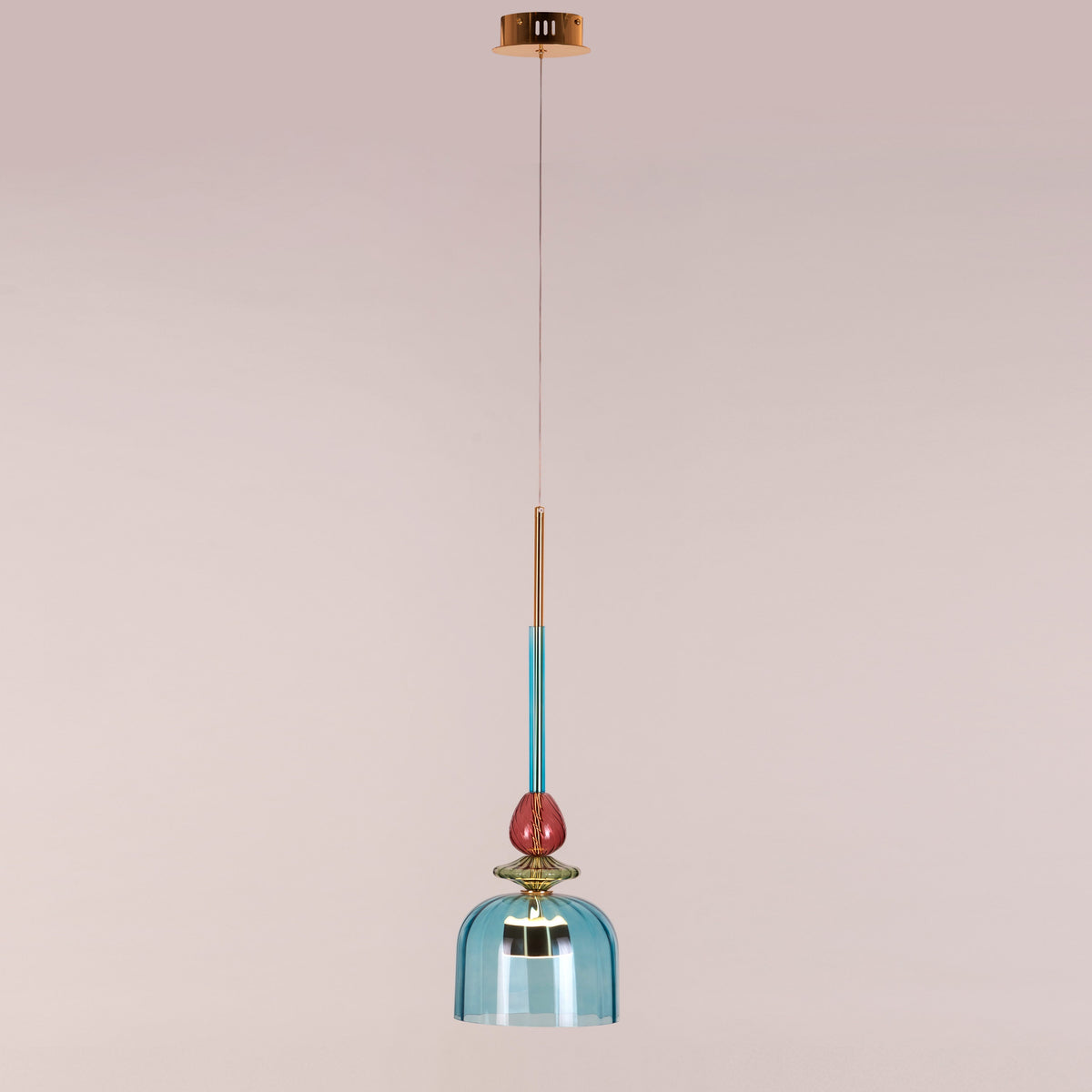 Paradise Blues (Built-In LED) Glass Pendant Light