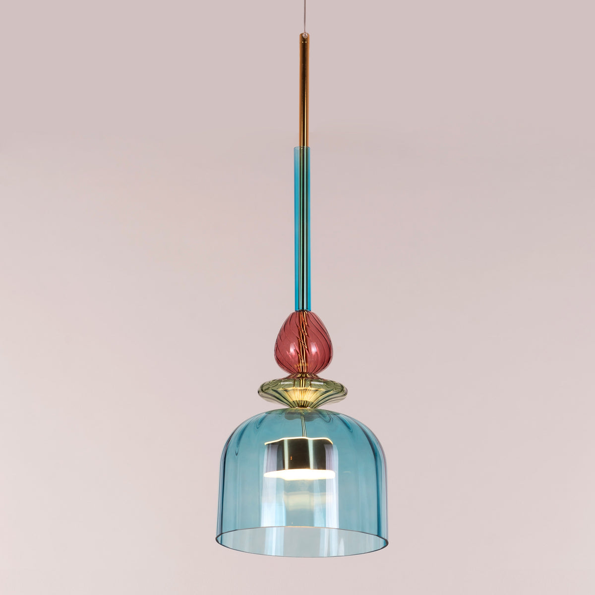 Paradise Blues (Built-In LED) Glass Pendant Light