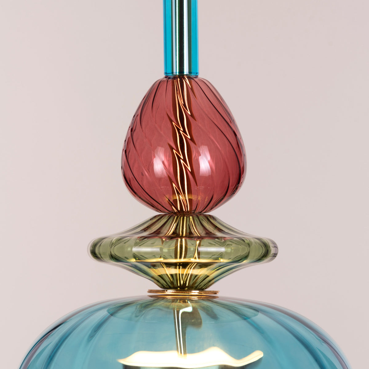 Paradise Blues (Built-In LED) Glass Pendant Light