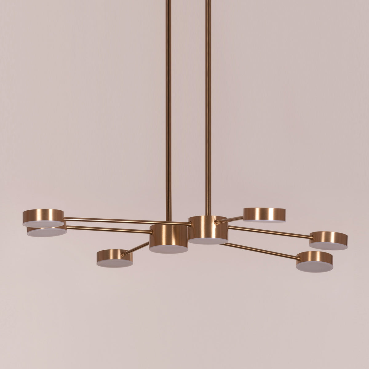 Walk On By (Large, Gold, Dimmable LED with Remote Control) Ceiling Chandelier