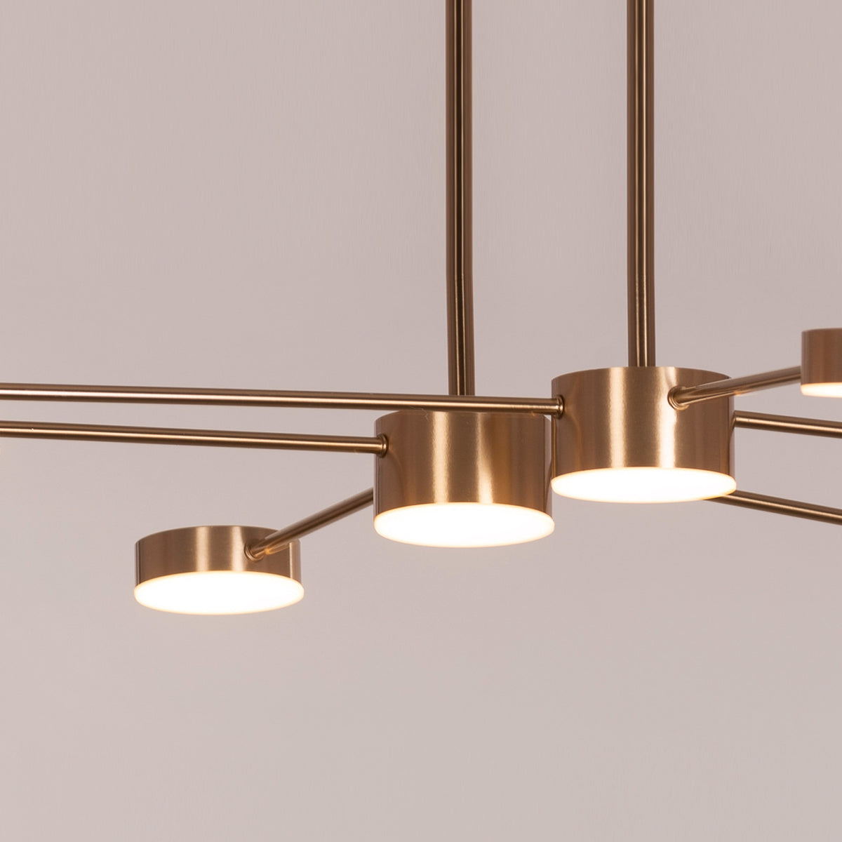 Walk On By (Large, Gold, Dimmable LED with Remote Control) Ceiling Chandelier