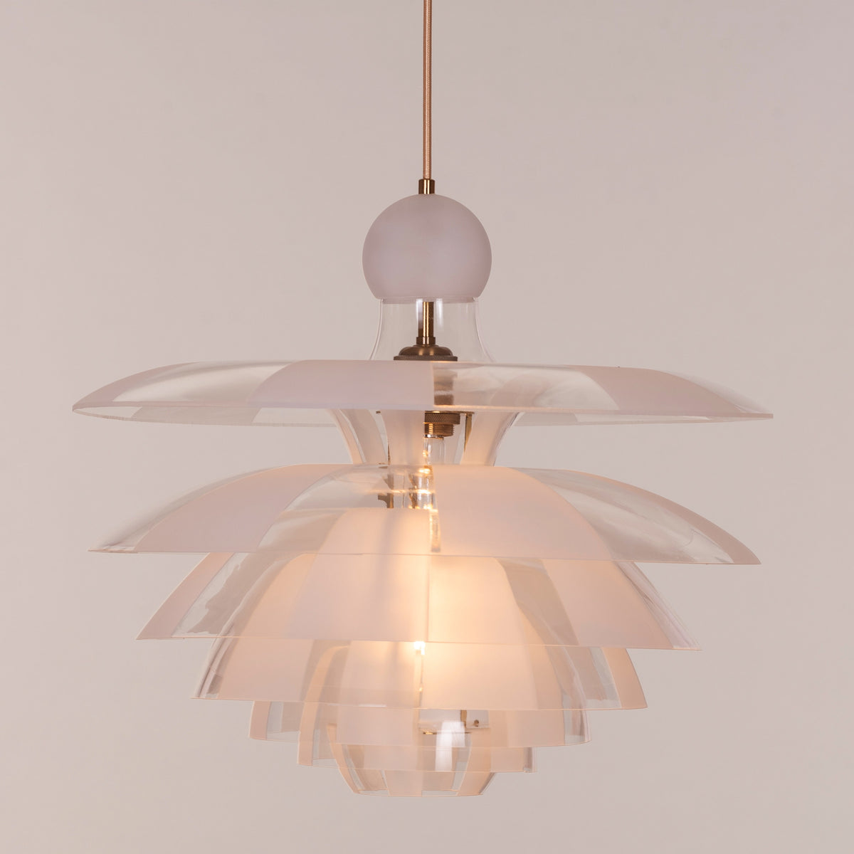 Find Your Truth (Gold, Frosted) Pendant Light