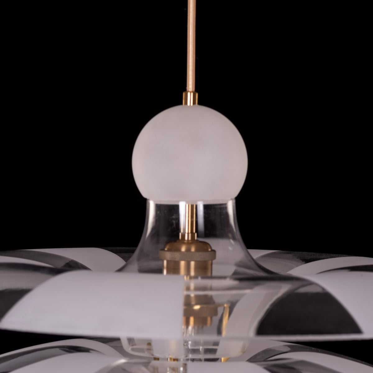 Find Your Truth (Gold, Frosted) Pendant Light