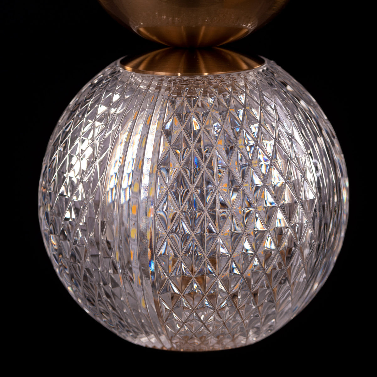 Meant For Me (Gold, Dimmable LED with Remote Control) Chandelier