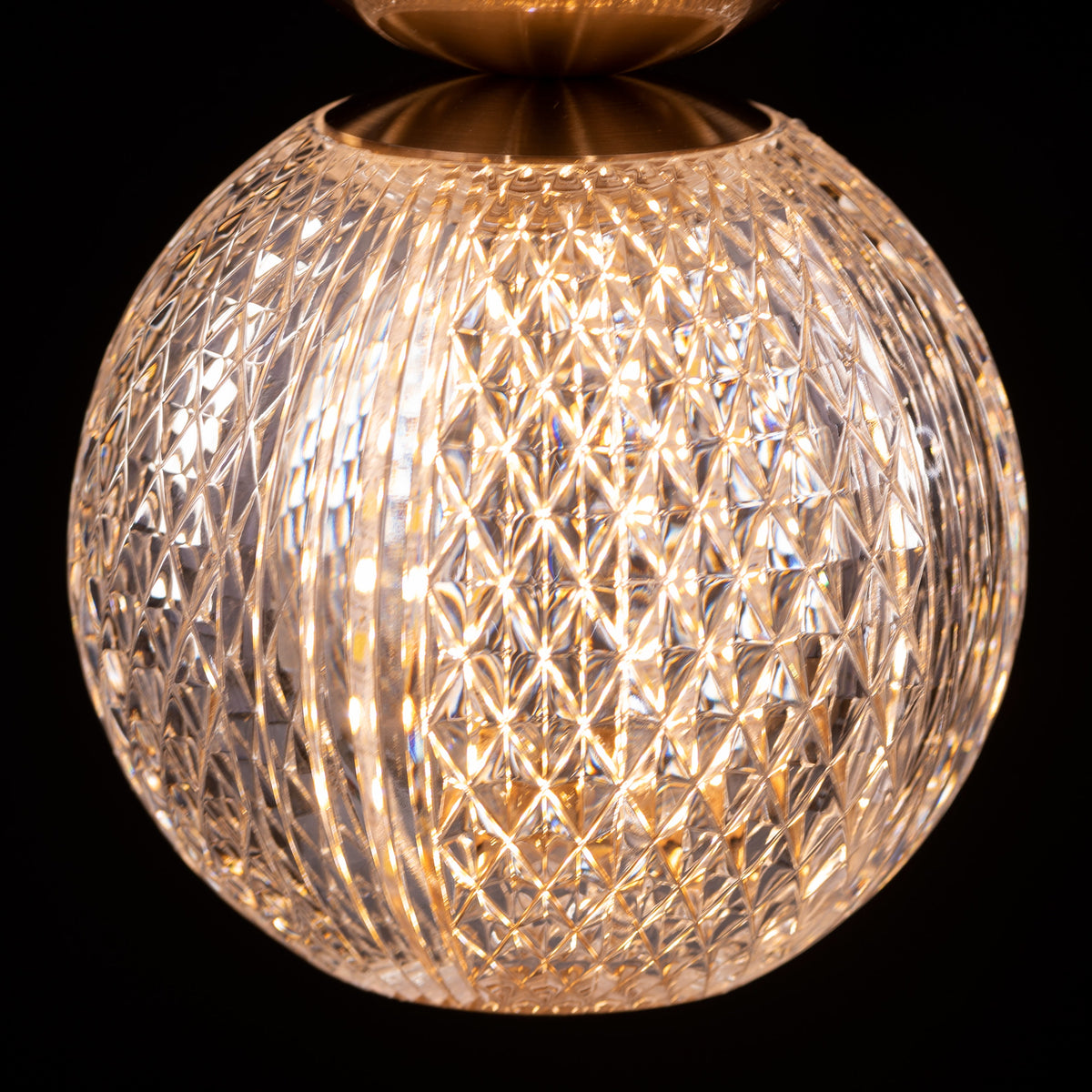 Meant For Me (Gold, Dimmable LED with Remote Control) Chandelier