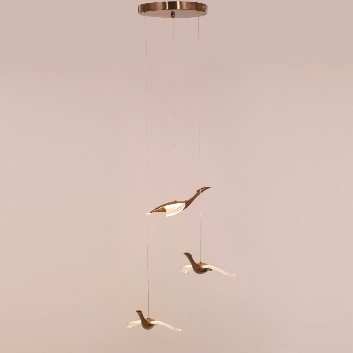 Before I wake (Small, Gold, Dimmable LED with Remote Control) Chandelier