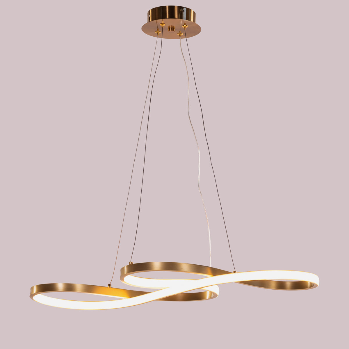 Dive Right In (Medium, Gold, Dimmable LED with Remote Control) Chandelier