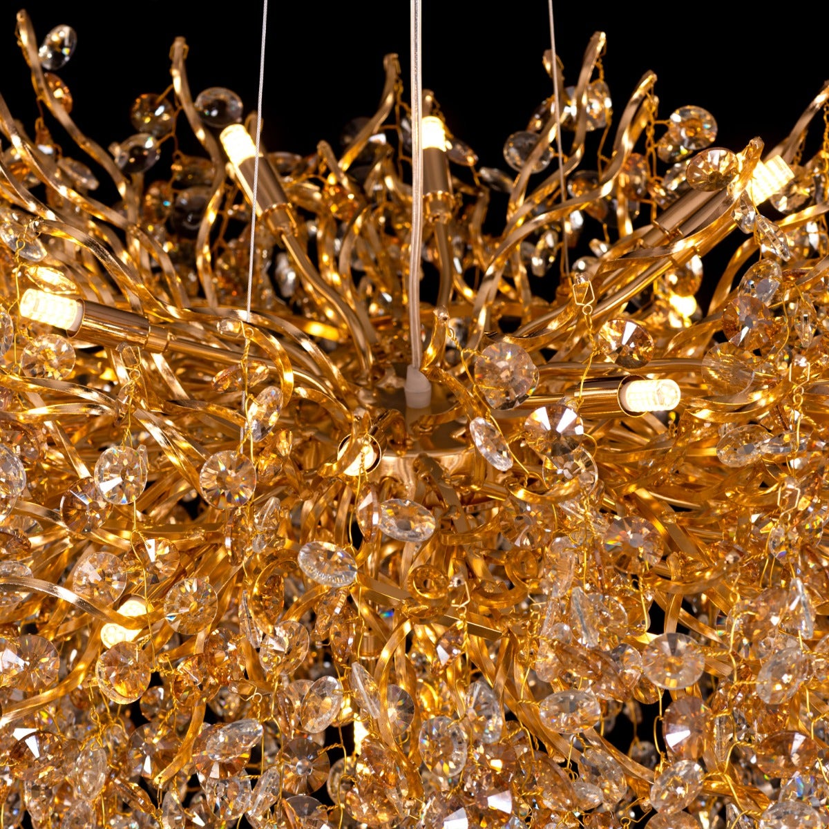 You Said Forever (Large, Gold) Crystal Chandelier