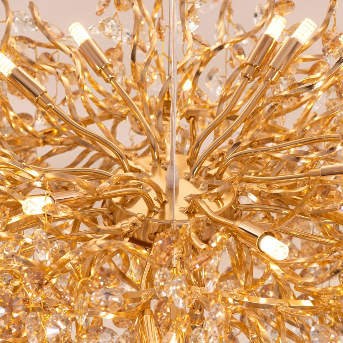 You Said Forever (Large, Gold) Crystal Chandelier