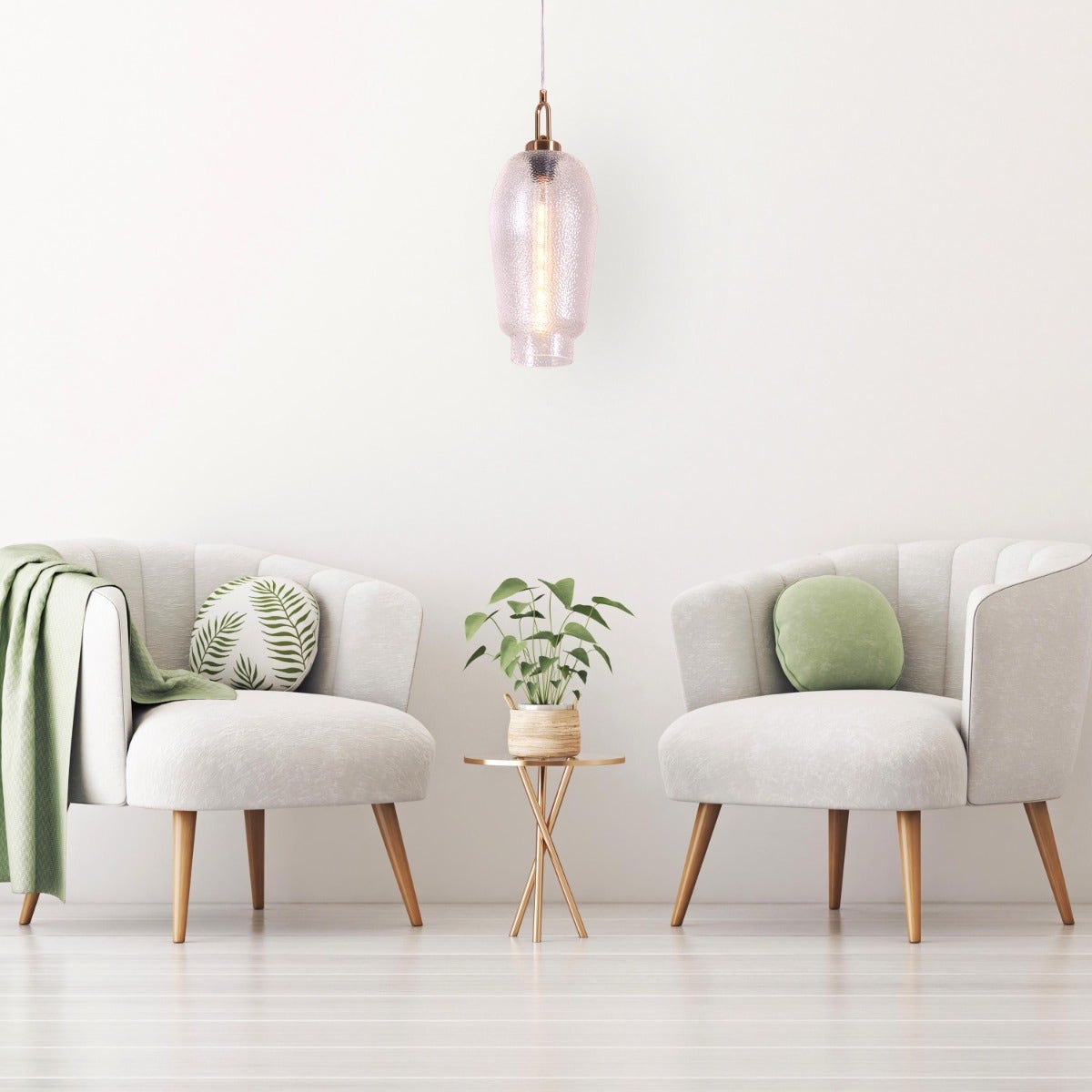 Take Me Traveling (Long) Bubble Glass Pendant Light
