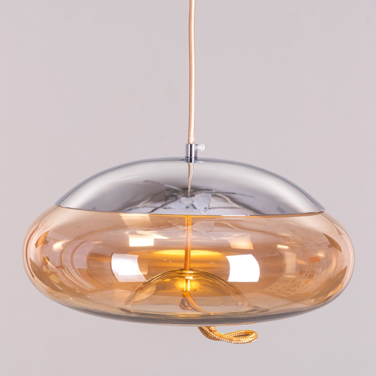 Change To Grow (Amber, Built-In LED) Glass Pendant Light