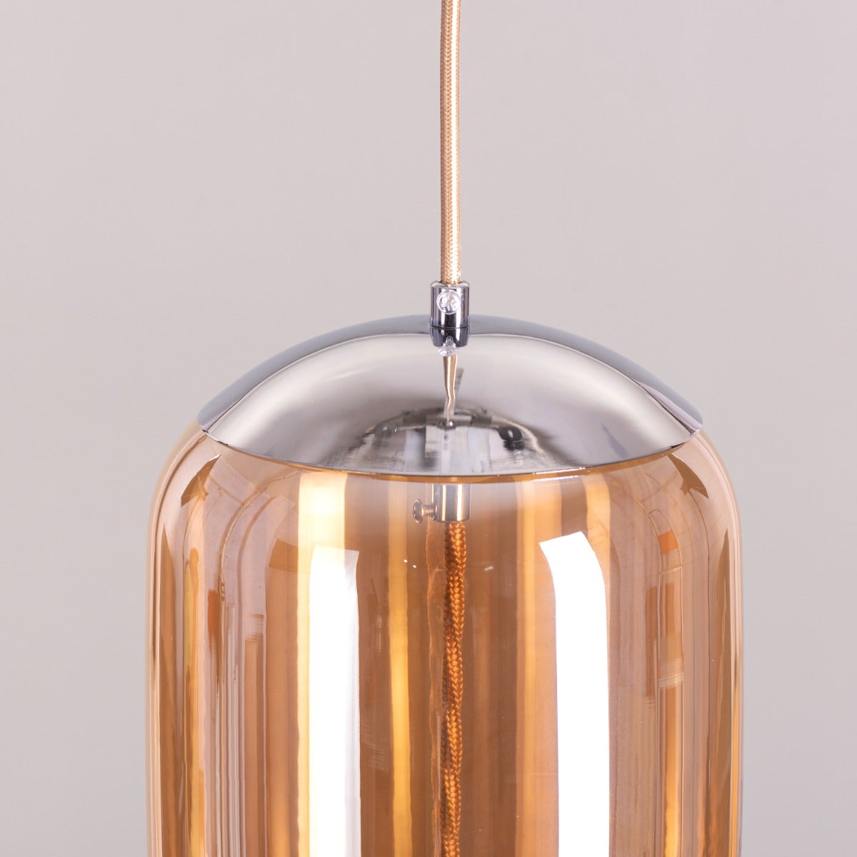 Trust Yourself (Amber, Built-In LED) Glass Pendant Light