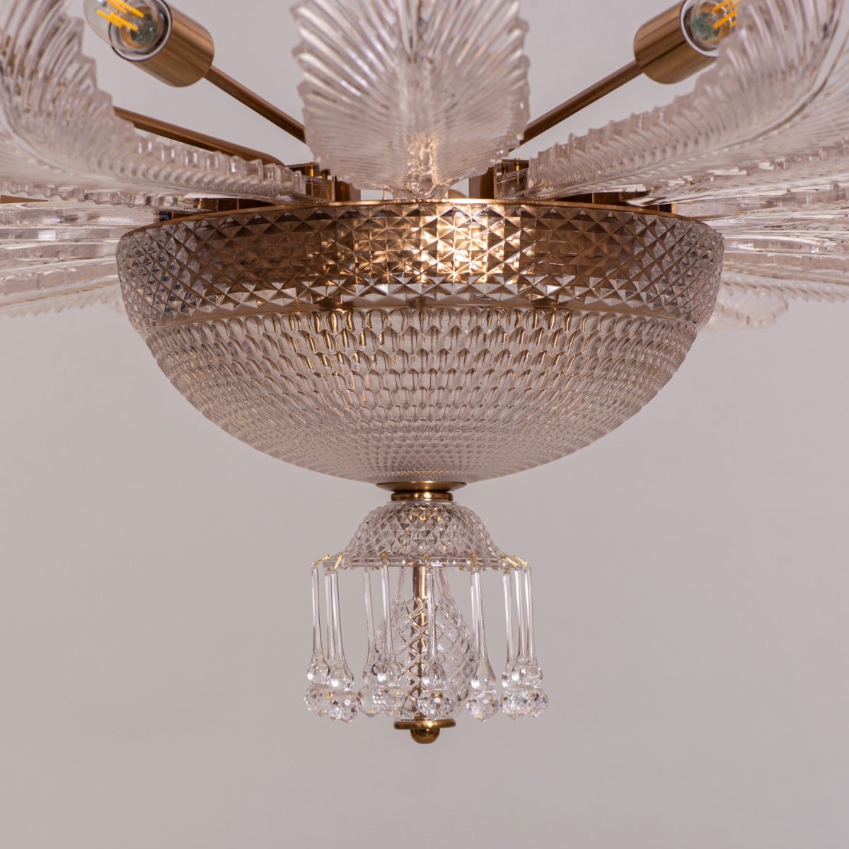 Wine Of Kings (Large, Gold) Crystal Chandelier