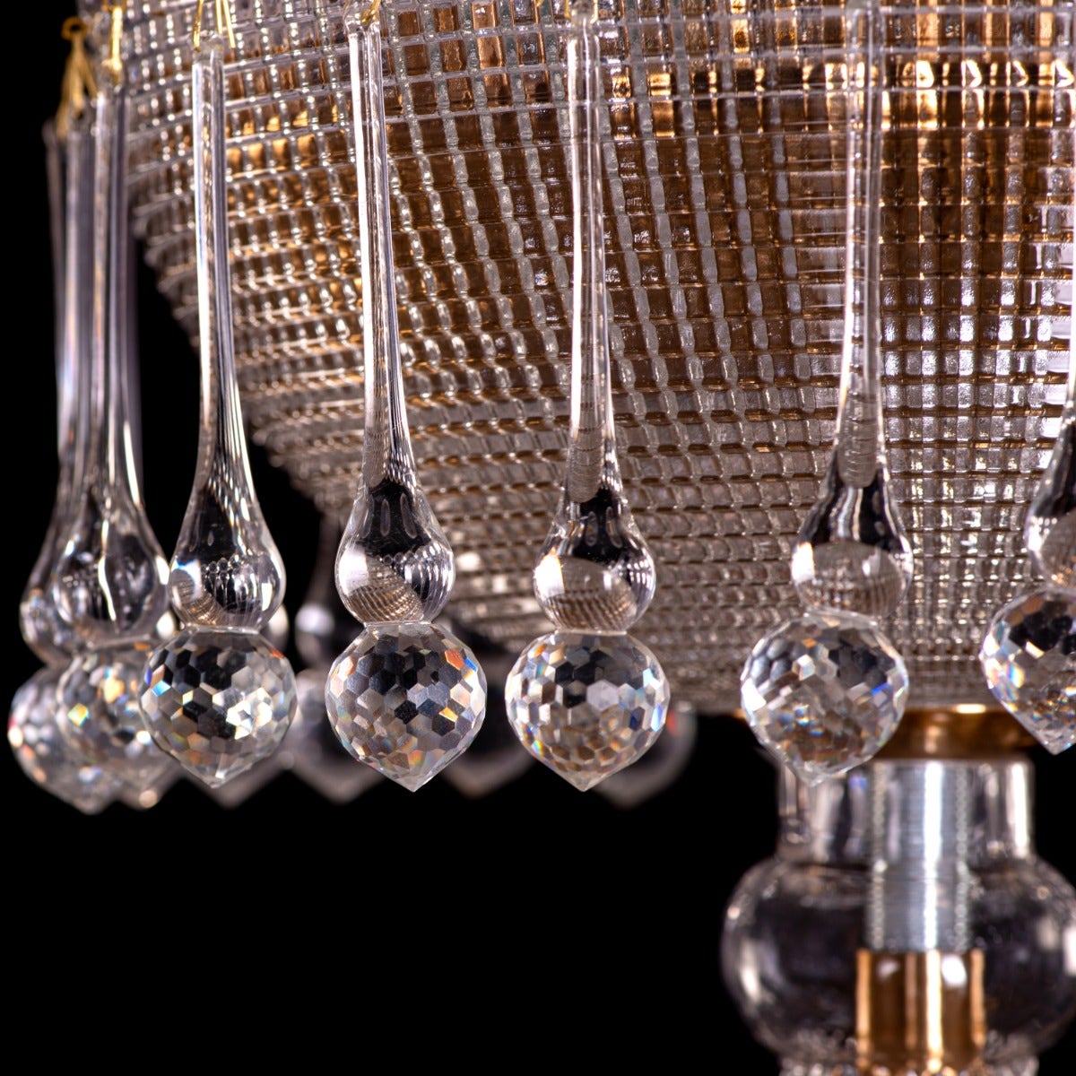 Wine Of Kings (Large, Gold) Crystal Chandelier