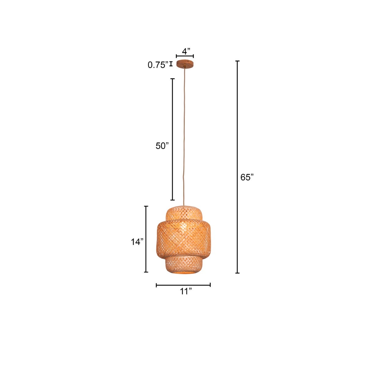 Feelings Are Hard Rattan Pendant Light