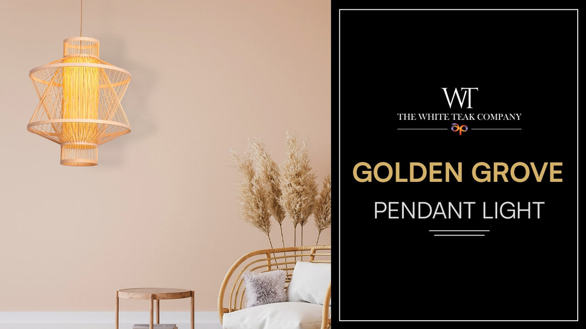 Golden Grove Bamboo Pendant Light