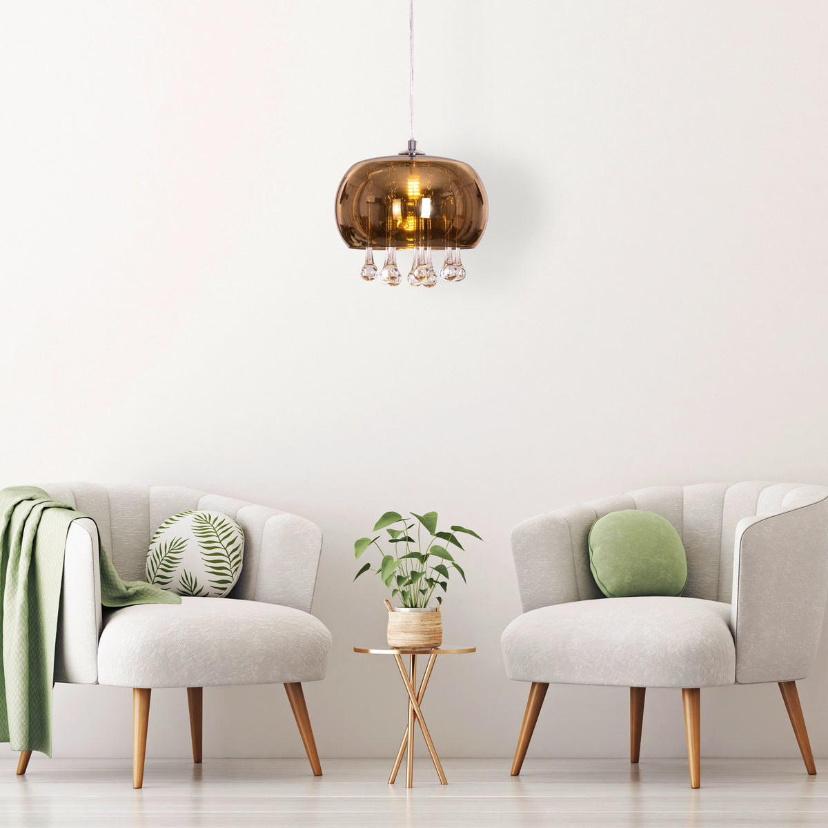 Enchanted (Small, Gold) Crystal Chandelier