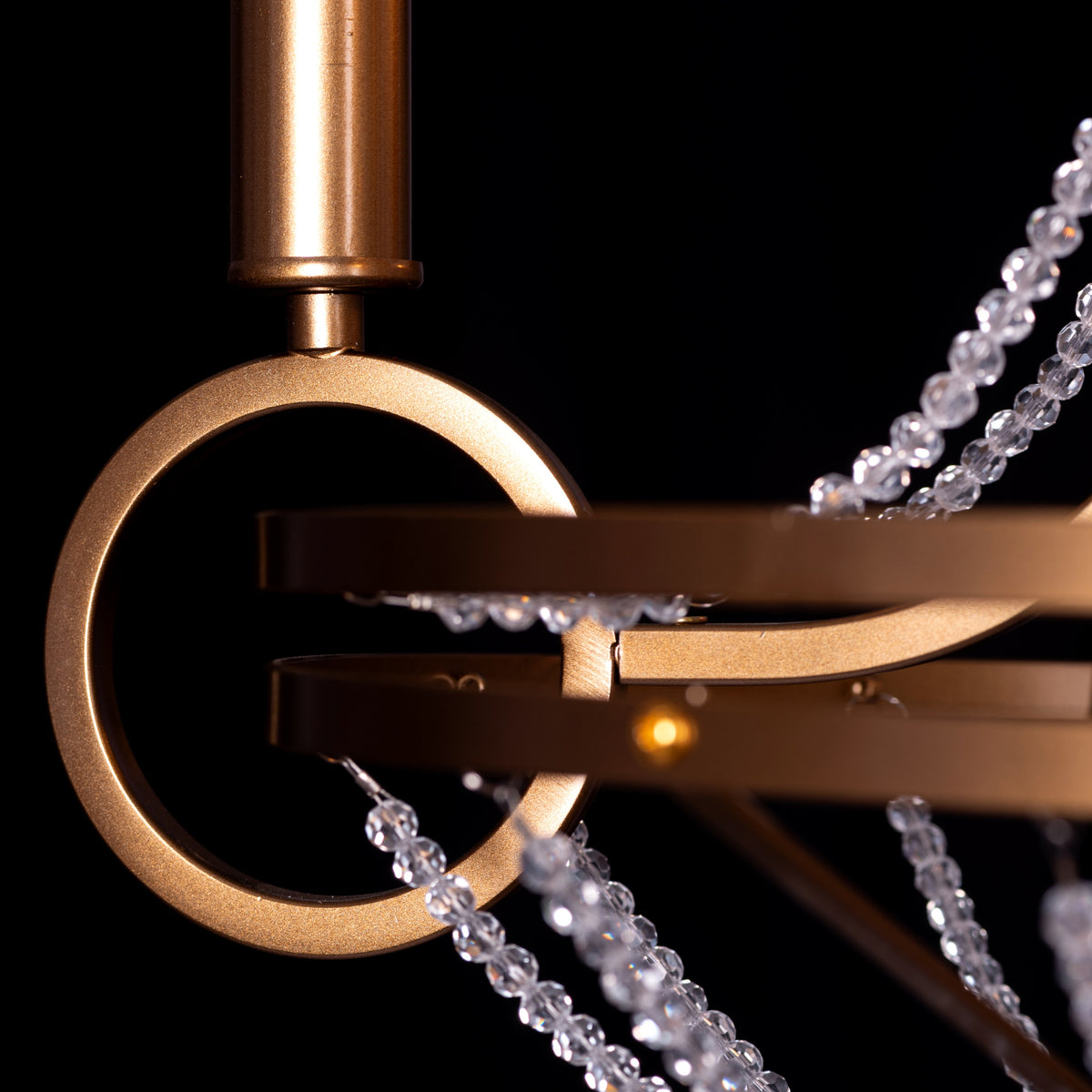 مصباح معلق كريستال ووترفرونت (ذهبي)