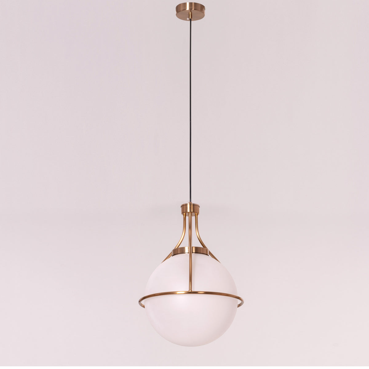 Find Me Nowhere (Gold) Frosted Glass Pendant Light