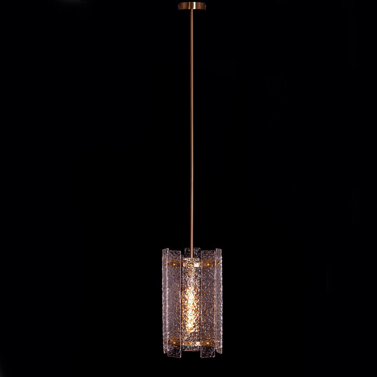 Thriving (Large, Gold) Textured Pendant Light