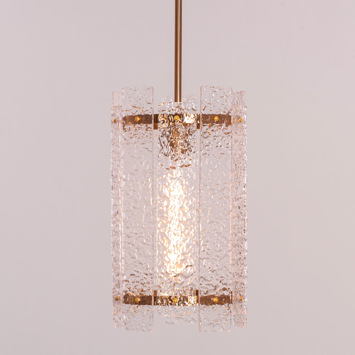 Thriving (Large, Gold) Textured Pendant Light