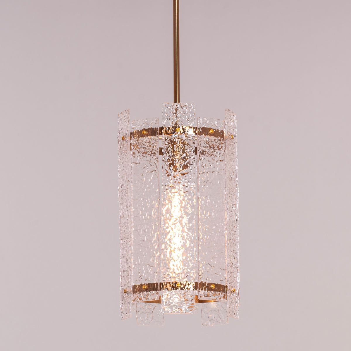 Thriving (Large, Gold) Textured Pendant Light