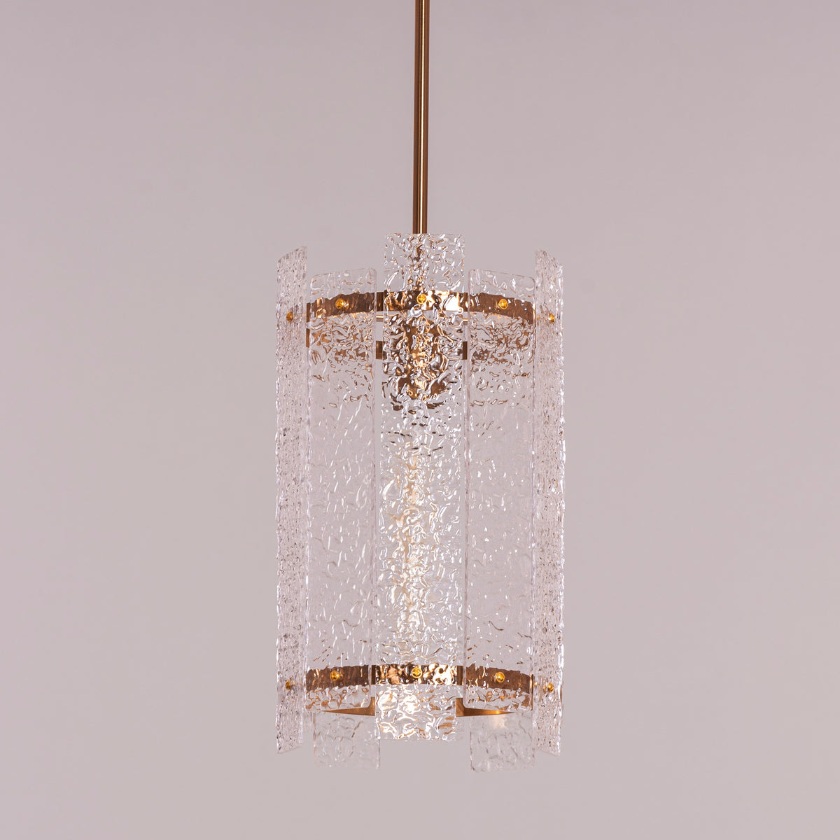Thriving (Large, Gold) Textured Pendant Light