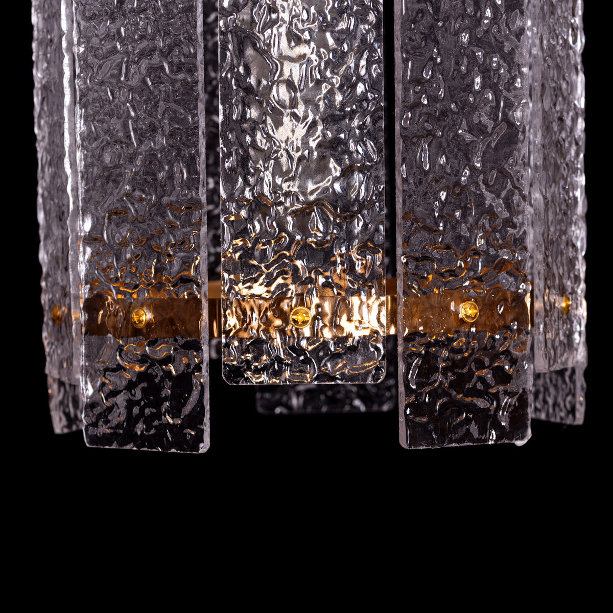 Thriving (Large, Gold) Textured Pendant Light