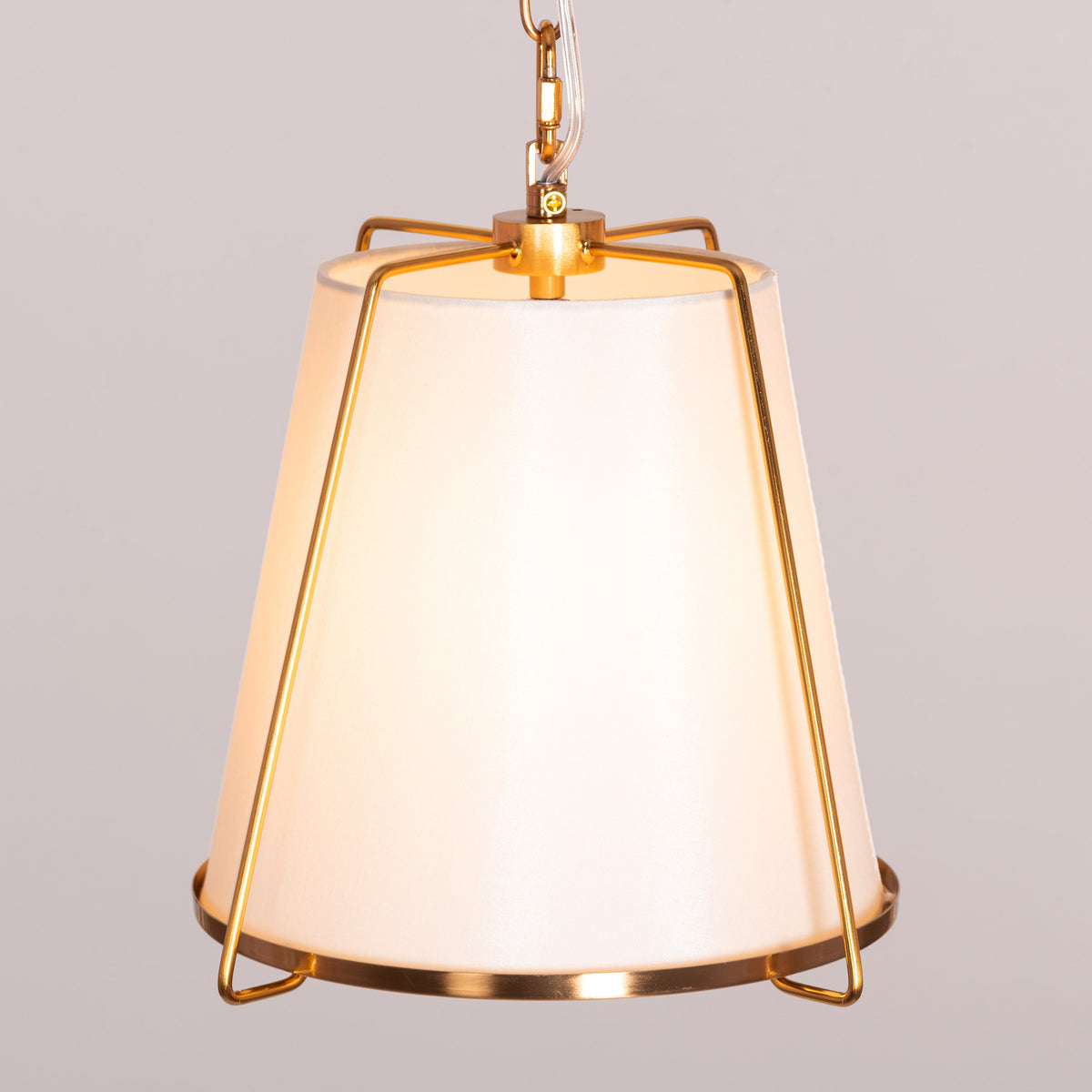 Woke Up Smiling (Gold, Cream) Pendant Light