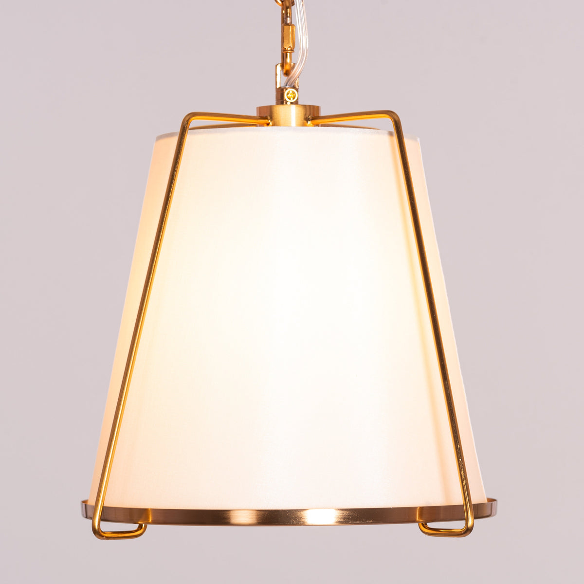 Woke Up Smiling (Gold, Cream) Pendant Light