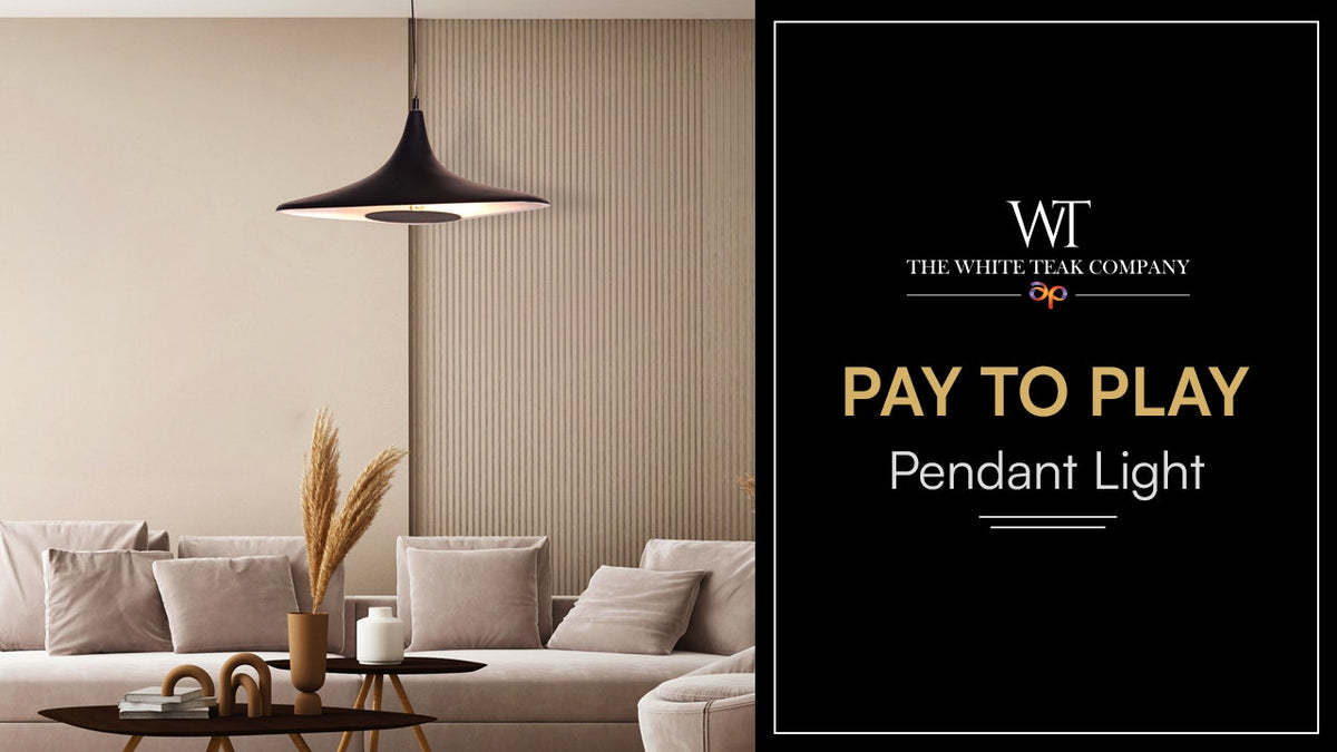 Pay To Play (Black, Built-In LED) Pendant Light