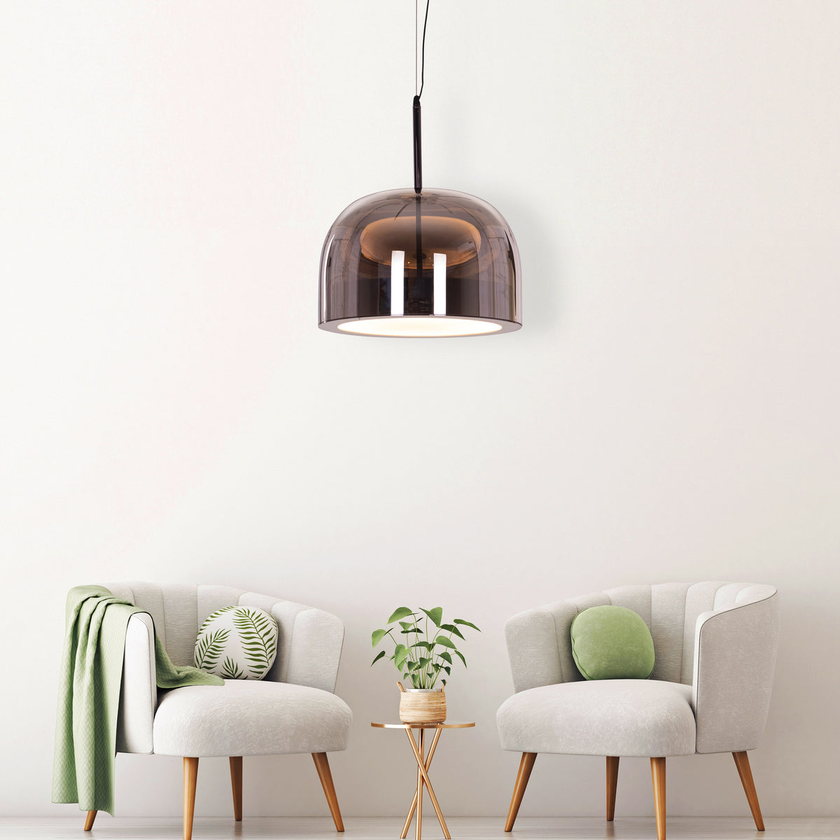 More Than Ever (Black, Smokey Grey) Built-In LED Pendant Light