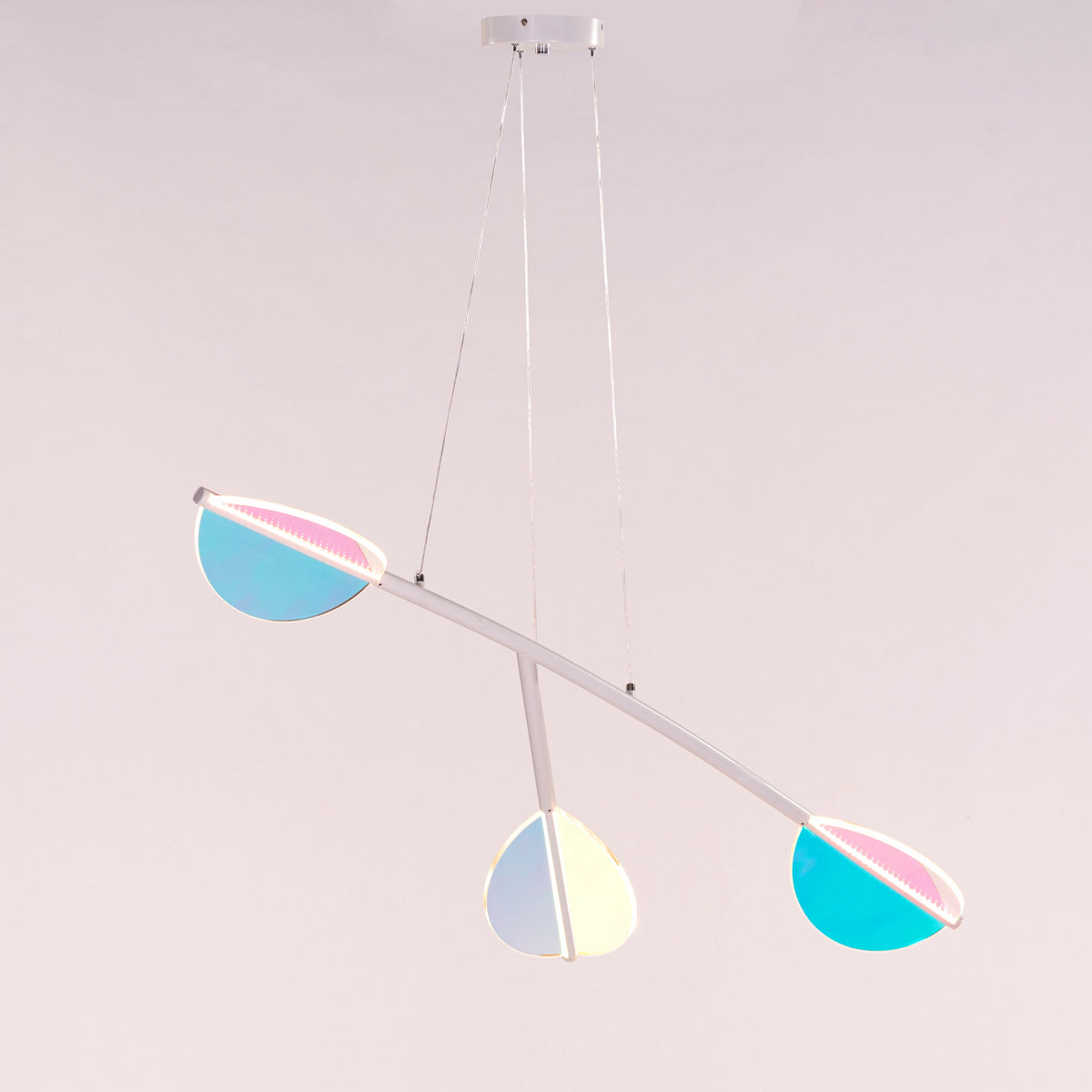 Out Of Reach (White, Dimmable LED with Remote Control) Chandelier