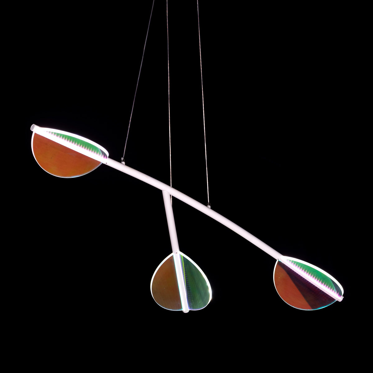 Out Of Reach (White, Dimmable LED with Remote Control) Chandelier