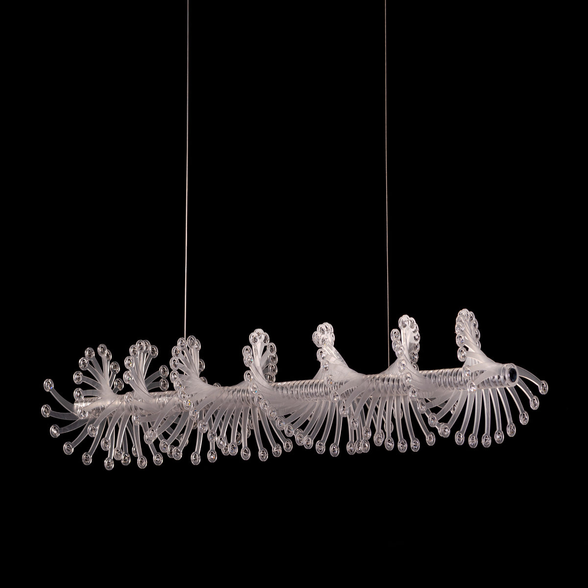 Tribe Has Spoken (Chrome/White) Chandelier