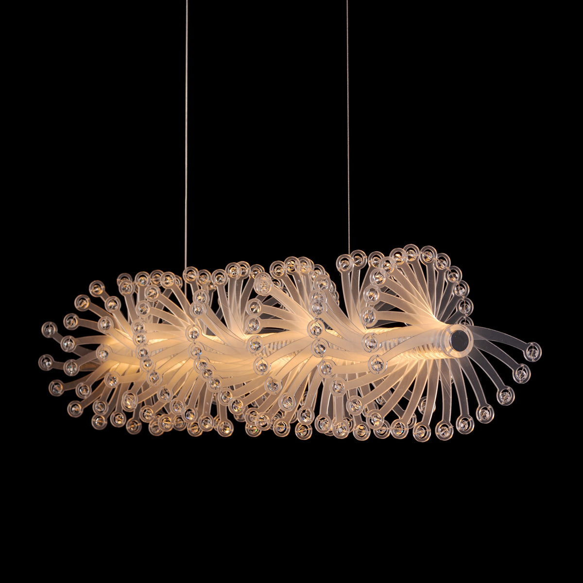 Tribe Has Spoken (Chrome/White) Chandelier