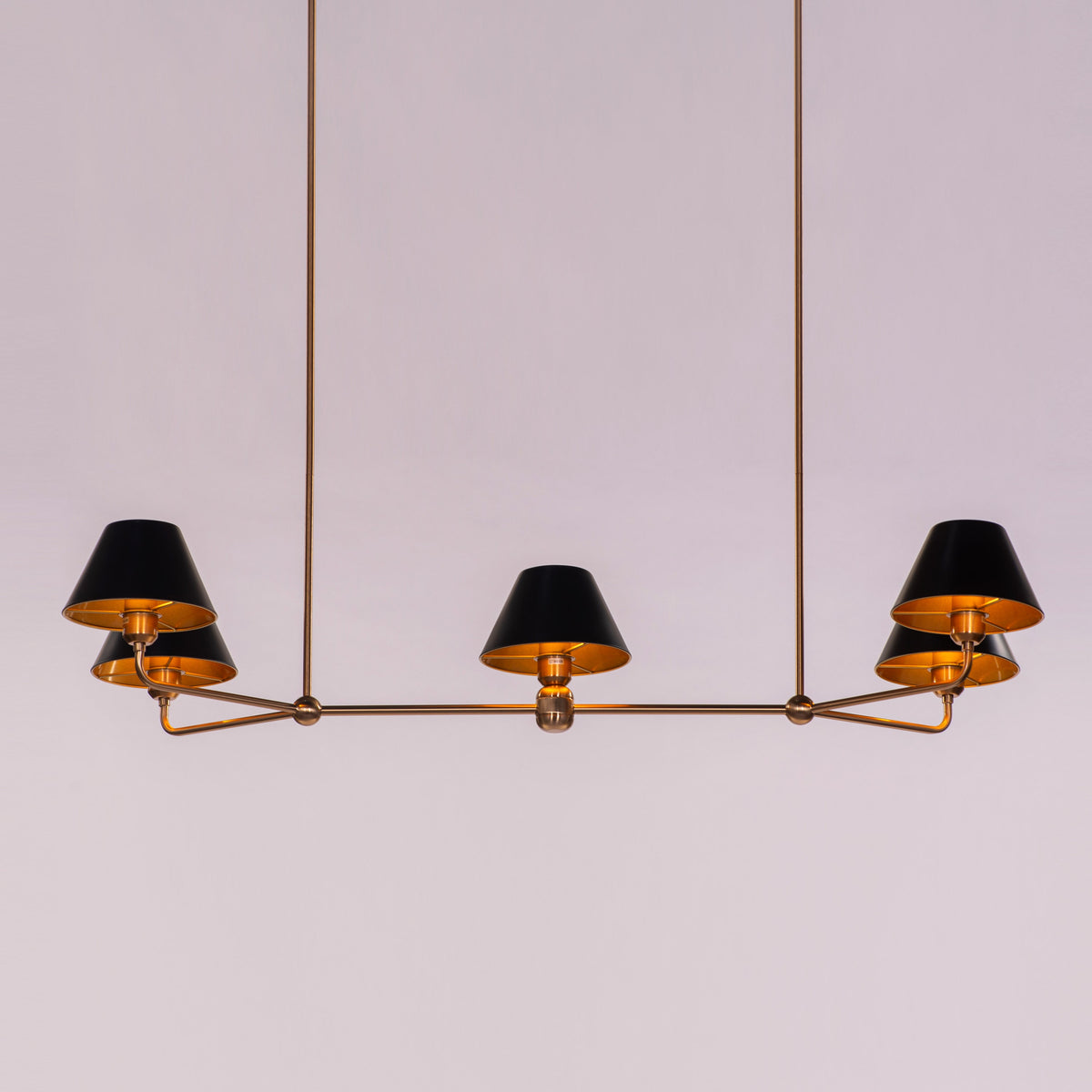 King Is Gone (Gold, Black) Chandelier