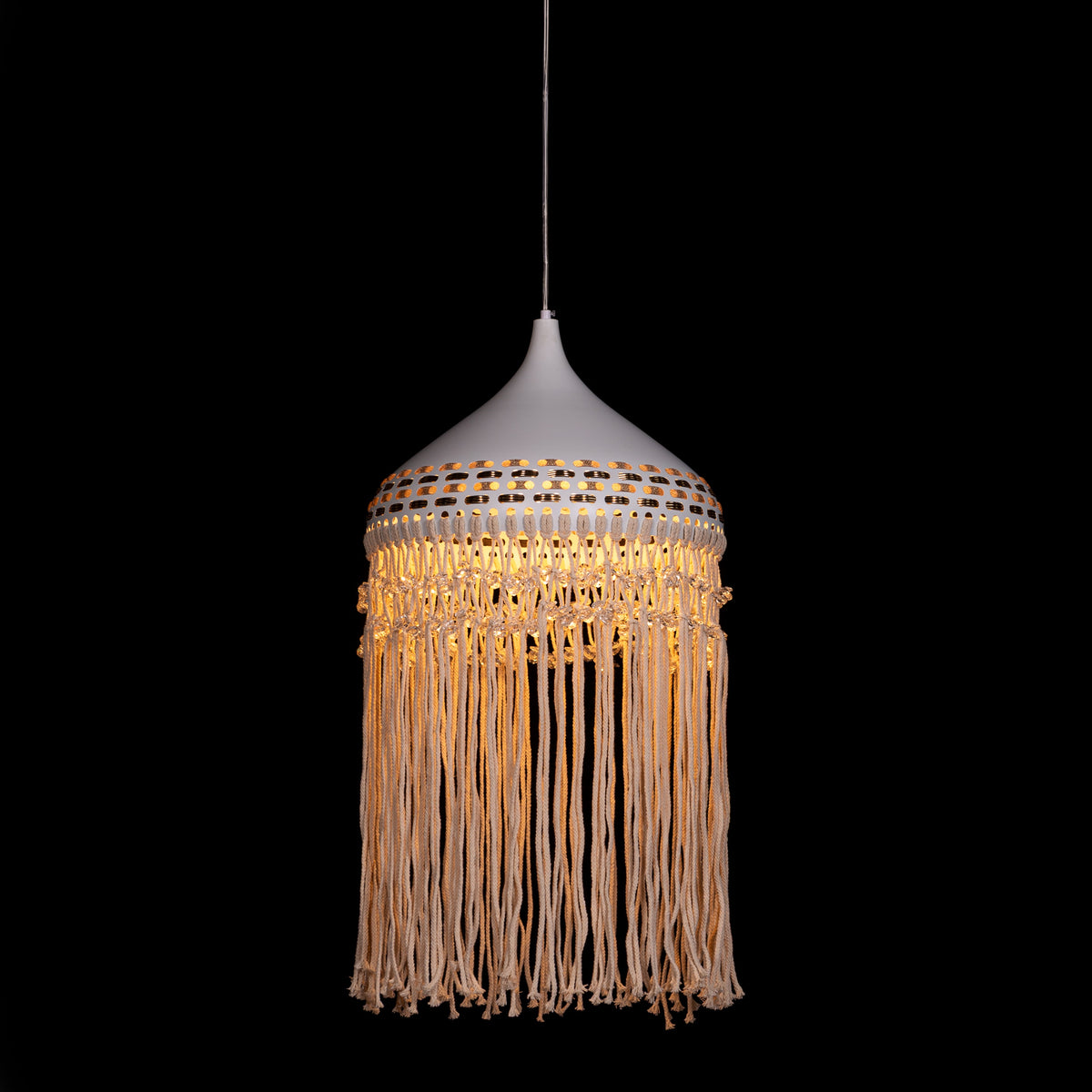 Born In Bali Ivory Pendant Light