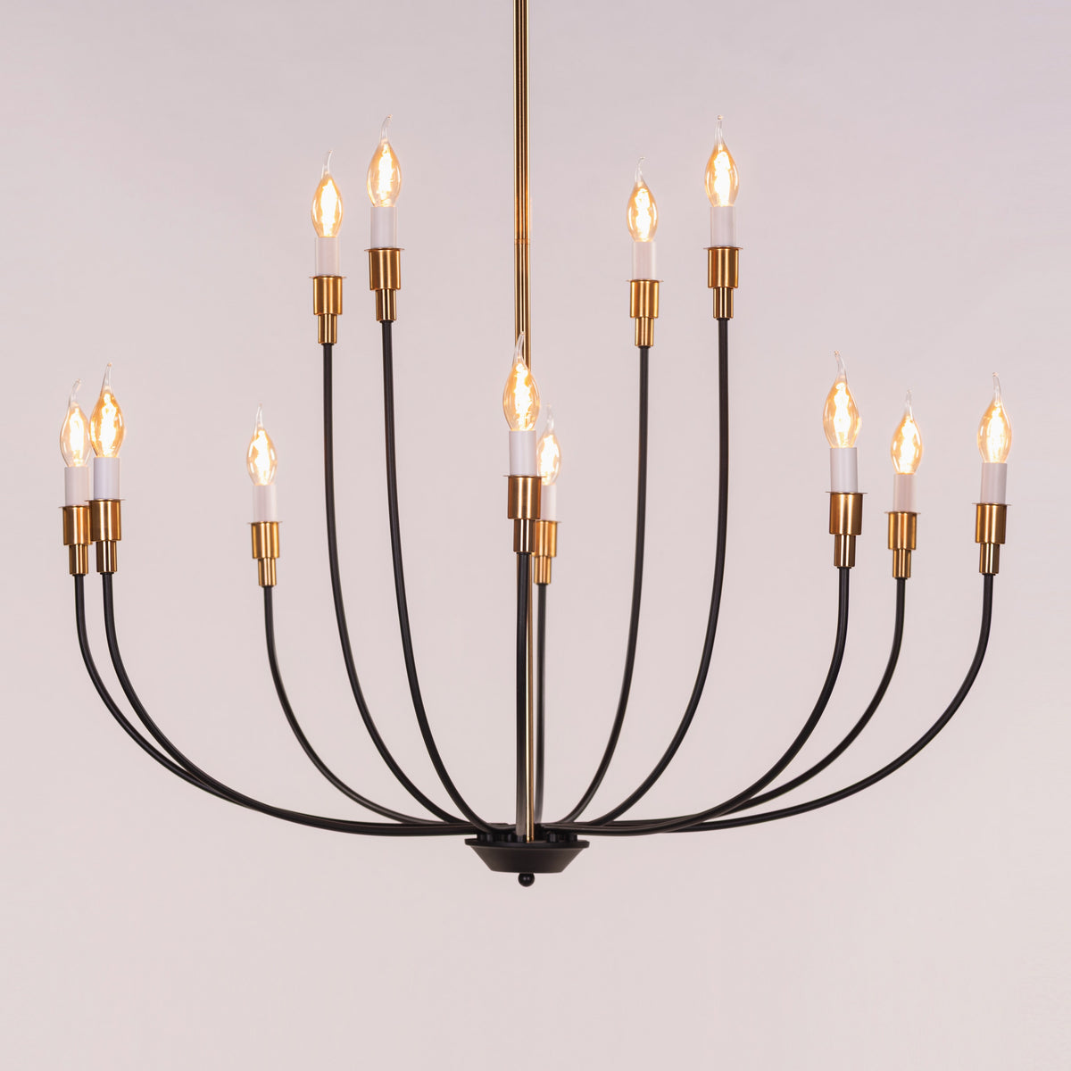 The Ember Ritual (Black, Gold) Metal Chandelier